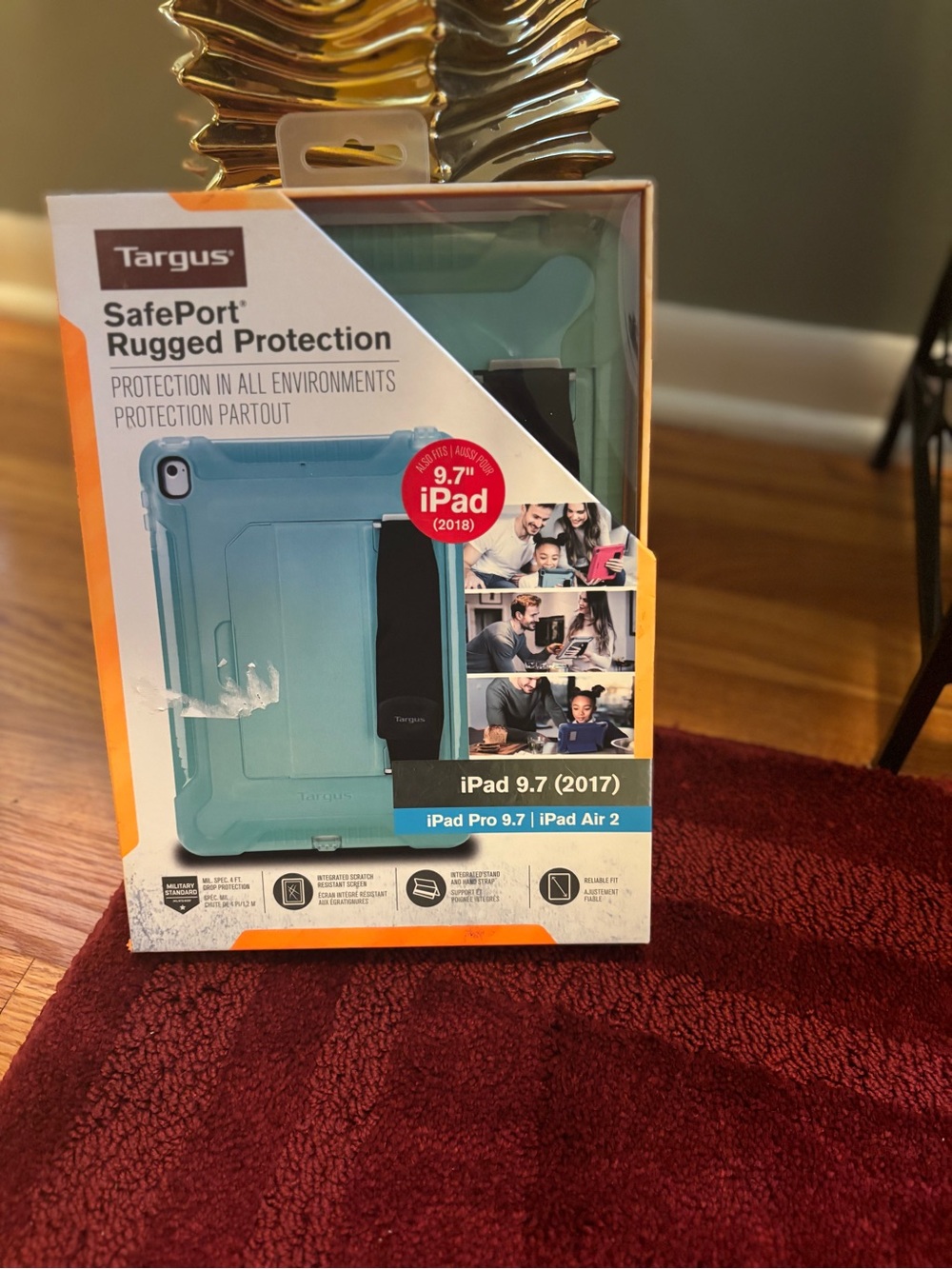 Targus SafePort Rugged Protection Case in Teal with Black Kickstand